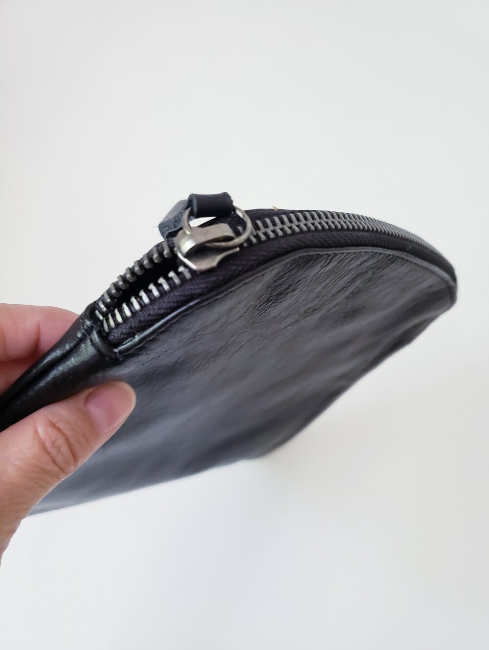 Vintage Lucky Brand Black Leather Pouch - Picture 5 of 10